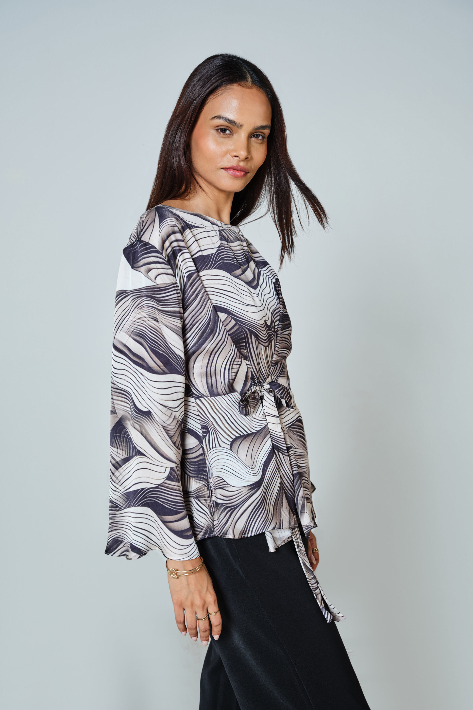 Mono Mood Modal Top, Black, image 3